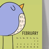 2026 Takvim, Sevimli Hayvanlar Duvar Takvimi, A4 Poster Takvim, 33x48 cm Poster Takvim, Renkli ve Eğlenceli - 5