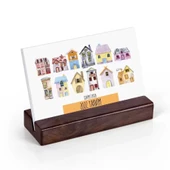 Sevimli Evler Masa Takvimi | Ahşap Tabanlı 2026 Masa Takvimi thumbnail 2