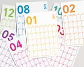 2026 Aylık Planlayıcı Duvar Takvimi, 33X48 cm & A4 Poster Takvim, Organizer Takvim, Gökkuşağı Renkleri thumbnail 3