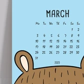 2026 Takvim, Sevimli Hayvanlar Duvar Takvimi, A4 Poster Takvim, 33x48 cm Poster Takvim, Renkli ve Eğlenceli - 4