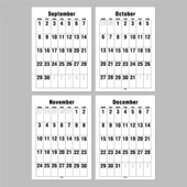 2026 Duvar Takvimi, 33X48 cm Spiralli Takvim, A4 Spiralli Takvim, Aylık Planlayıcı Takvim - 6