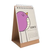 Hayvanlı Takvim Renkli Hayvanlar Alemi 2026 Masa Takvimi Kraft thumbnail 1