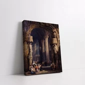 Tarihi Mekanda Buluşma Kanvas Tablo thumbnail 3