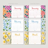 Çiçek Galerisi 2026 Masa Takvimi, Rengarenk Çiçekli Takvim, 2026 Desk Calendar, Flowers Calendar 2026, Floral Calendar thumbnail 7