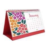 Çiçek Galerisi 2026 Masa Takvimi, Rengarenk Çiçekli Takvim, 2026 Desk Calendar, Flowers Calendar 2026, Floral Calendar thumbnail 5