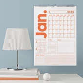 2026 Duvar Takvimi, 33X48 cm, A4, Spiralli Takvim, Önceki ve Sonraki Ay Takvim, Aylık Planlayıcı Takvim thumbnail 1