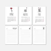 Aşk Tasarımlı Masa Takvimi | Ahşap Tabanlı 2026 Masa Takvimi thumbnail 4