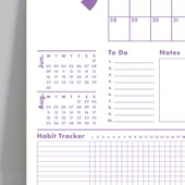 2026 Duvar Takvimi, 33X48 cm, A4, Spiralli Takvim, Önceki ve Sonraki Ay Takvim, Aylık Planlayıcı Takvim thumbnail 5