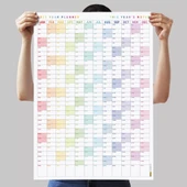 2026 Yıllık Planlayıcı Duvar Takvimi, Gökkuşağı Renkleri, Rainbow, Dikey thumbnail 7