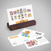 Sevimli Evler Masa Takvimi | Ahşap Tabanlı 2026 Masa Takvimi thumbnail 3