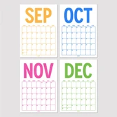 2025 - 2026 Spiralli Akademik Duvar Takvimi, A4 Takvim, 33 x 48 cm Takvim, Eylül Başlangıçlı, Academic Wall Calendar thumbnail 6