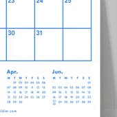 2026 Aylık Planlayıcı Duvar Takvimi, Önceki ve Sonraki Ay Takvim, 33X48 cm & A4 Spiralli Takvim, Canlı Gökkuşağı Renkler thumbnail 4