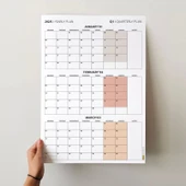 Üç Aylık Planlayıcı 2026 Duvar Takvimi, Ocak - Mart 2026, 90 Günlük Planlama, Yılın Birinci Çeyreği Takvimi - 70x100cm thumbnail 2