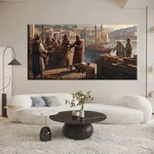 Balıkçı İskelesi Kanvas Tablo thumbnail 1
