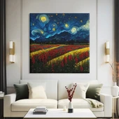 Lavanta Tarlaları Kanvas Tablo thumbnail 2