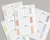 Amerikan Standardı Takvim, Üç Aylık Planlayıcı 2026 Duvar Takvimi Seti, 90 Günlük Planlama, 2026 Duvar Planlayıcı Takvim thumbnail 8