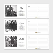 2026 Atatürk Takvimi, Atatürk Masa Takvimi, 2026 Takvim thumbnail 6