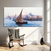 Boğazda Yelken Kanvas Tablo thumbnail 2