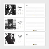 2026 Atatürk Takvimi, Atatürk Masa Takvimi, 2026 Takvim thumbnail 5