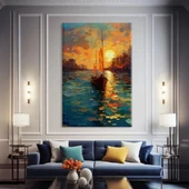 Venedik'te Akşam Kanvas Tablo thumbnail 2