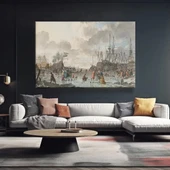 Limanın Sabahı Kanvas Tablo thumbnail 2