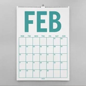 2026 Aylık Planlayıcı Duvar Takvimi, 33X48 cm, A4, Spiralli Takvim, Doğanın Renkleri thumbnail 2