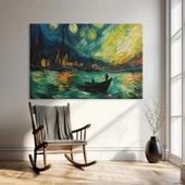 Geceye Fısıldayan Yıldızlar Kanvas Tablo thumbnail 2