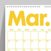 2026 Aylık Planlayıcı Duvar Takvimi, Önceki ve Sonraki Ay Takvim, 33X48 cm & A4 Spiralli Takvim, Canlı Gökkuşağı Renkler thumbnail 3