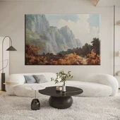 Dağların Manzarası Kanvas Tablo thumbnail 1