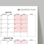 Üç Aylık Planlayıcı 2026 Duvar Takvimi Seti, 90 Günlük Planlama, 2026 Duvar Planlayıcı Takvim, Boho Renkler, 12 Hafta Pl thumbnail 6