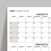 Amerikan Standardı Takvim, Üç Aylık Planlayıcı 2026 Duvar Takvimi, Ocak - Mart 2026, 90 Günlük Planlama, Yılın Birinci Ç thumbnail 4