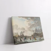 Limanın Sabahı Kanvas Tablo thumbnail 3