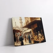 Tarihi Çarşı Kanvas Tablo thumbnail 2