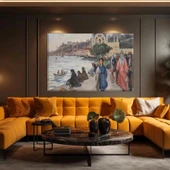 Kıyıdaki Hayat Kanvas Tablo thumbnail 1