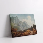 Dağların Manzarası Kanvas Tablo thumbnail 3