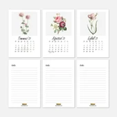 Vintage Çiçekler 2026 Masa Takvimi thumbnail 5