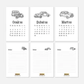 Klasik Arabalar 2026 Takvimi - Masa Takvimi thumbnail 3