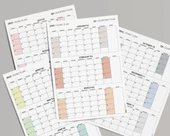 Amerikan Standardı Takvim, Üç Aylık Planlayıcı 2026 Duvar Takvimi Seti, 90 Günlük Planlama, 2026 Duvar Planlayıcı Takvim thumbnail 8