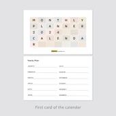 2026 Masa Takvimi, Ahşap Şövale Masa Takvimi, Aylık Planlamalı Takvim, Boho Renkli 2026 Takvim, Yapılacaklar Listesi(Ark - 8