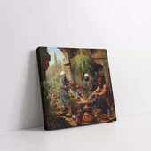 Bahçe Ziyafeti Kanvas Tablo thumbnail 3