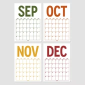 2026 Aylık Planlayıcı Duvar Takvimi, 33X48 cm, A4, Spiralli Takvim, Doğanın Renkleri thumbnail 7