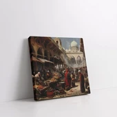 Zanaatkârlar Çalışırken Kanvas Tablo - 3