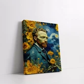 Güneş Çiçekleri Arasında Kanvas Tablo thumbnail 3
