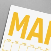 2026 Aylık Planlayıcı Duvar Takvimi, 33X48 cm & A4 Poster Takvim, Aile Takvimi, Gökkuşağı Renkleri - 6