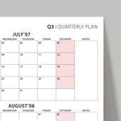 Amerikan Standardı Takvim, Üç Aylık Planlayıcı 2026 Duvar Takvimi Seti, 90 Günlük Planlama, 2026 Duvar Planlayıcı Takvim thumbnail 6