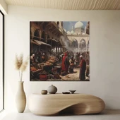 Zanaatkârlar Çalışırken Kanvas Tablo - 1