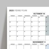 Üç Aylık Planlayıcı 2026 Duvar Takvimi, Ekim - Aralık 2026, 90 Günlük Planlama, Yılın Dördüncü Çeyreği Takvimi - 70x100c thumbnail 4