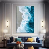 Köpüklü Mavi Kanvas Tablo thumbnail 1