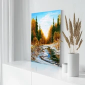 Kışın İlk Adımları Kanvas Tablo thumbnail 3