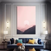 Pastel Dağlar Kanvas Tablo thumbnail 1